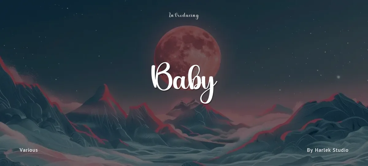 Baby font preview