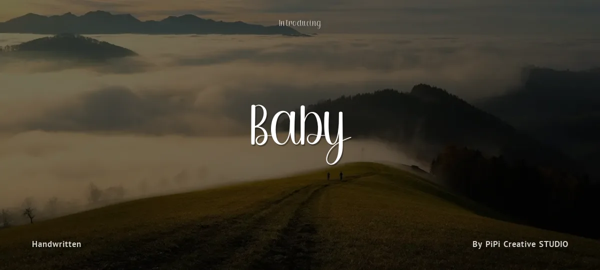 Baby font preview