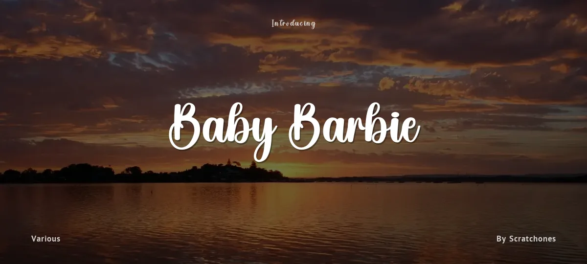 Baby Barbie font preview