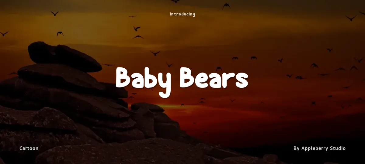 Baby Bears font preview