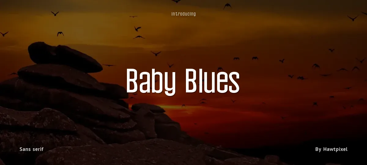Baby Blues font preview