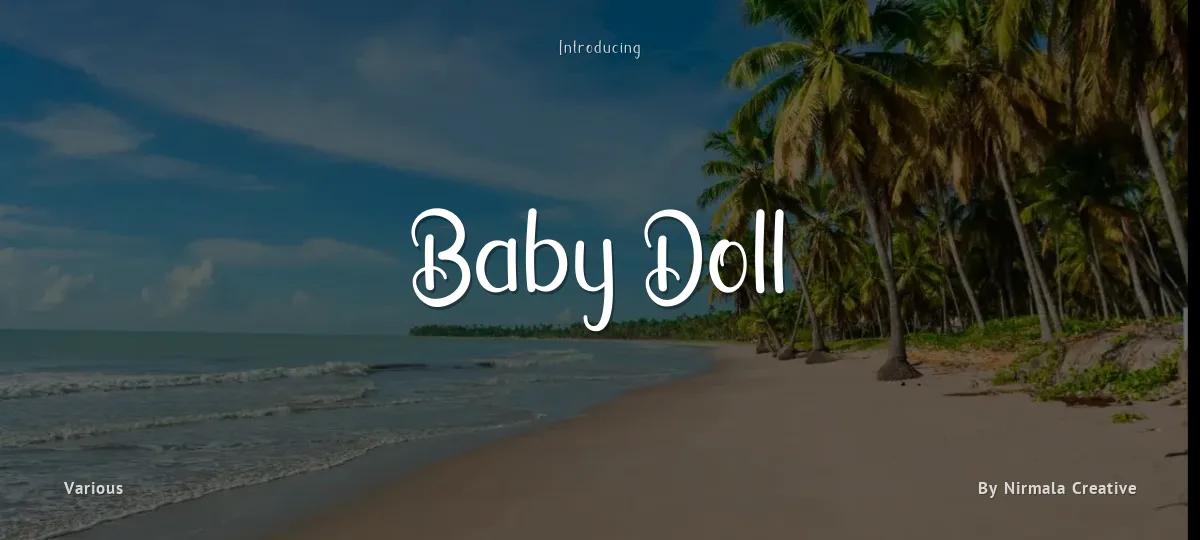 Baby Doll font preview
