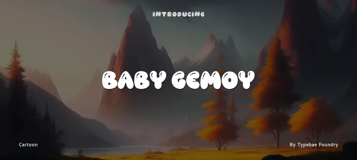 Baby Gemoy font preview
