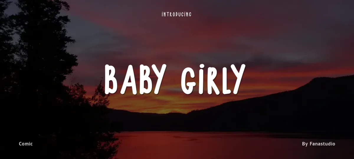 Baby Girly font preview