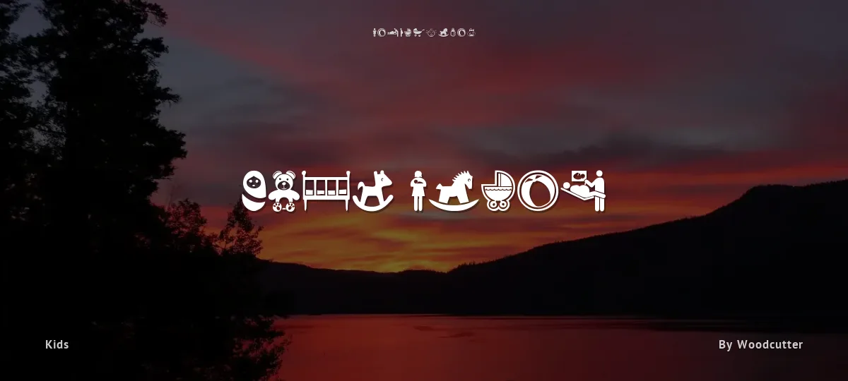 Baby Icons font preview