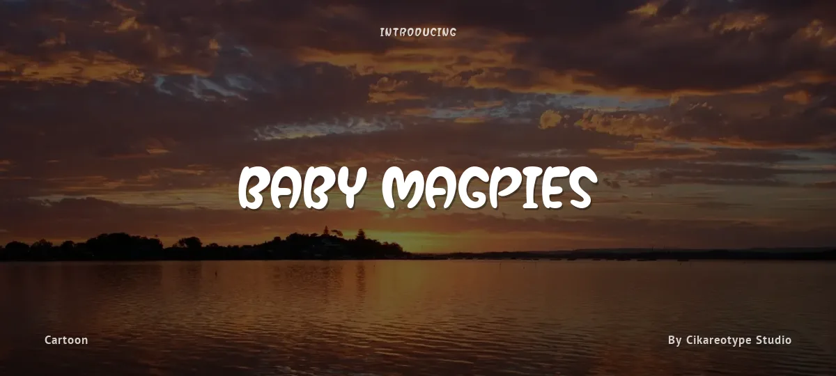 Baby Magpies font preview