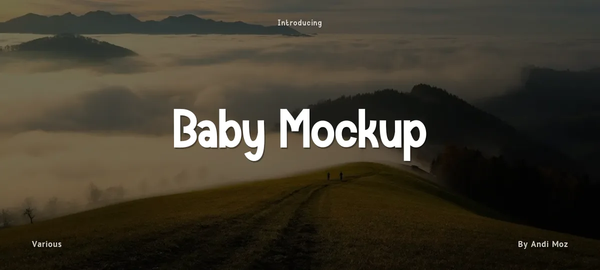 Baby Mockup font preview