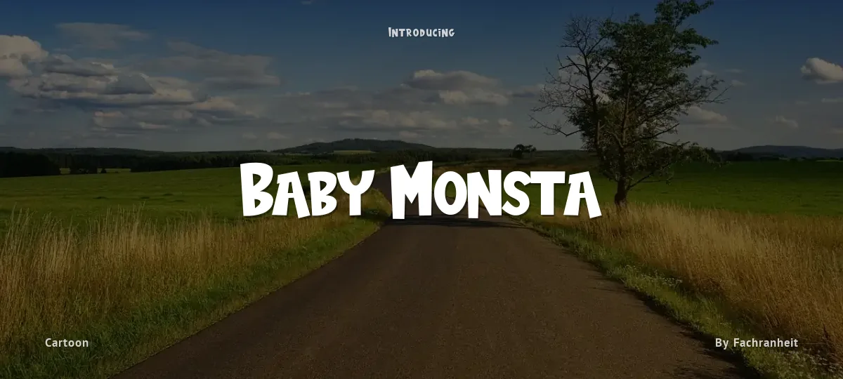 Baby Monsta font preview
