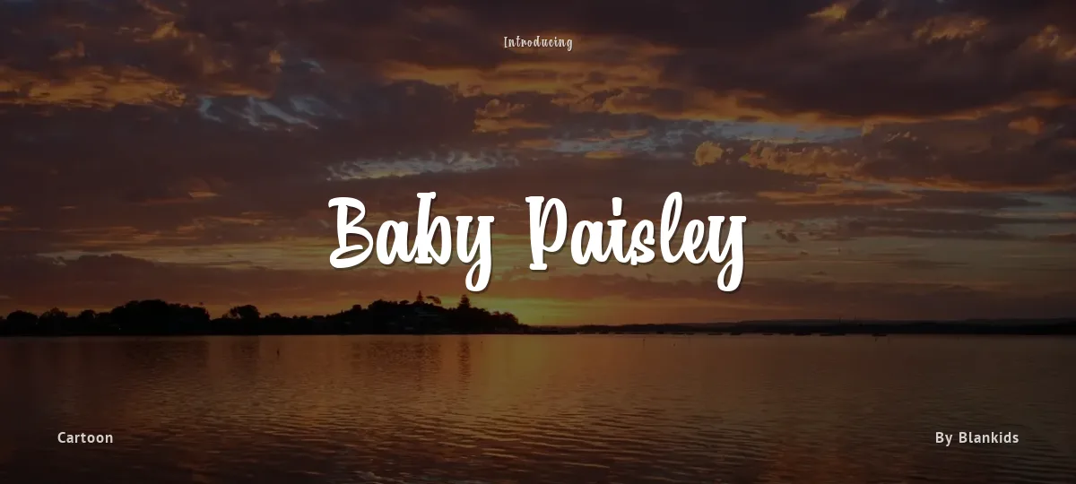 Baby Paisley font preview