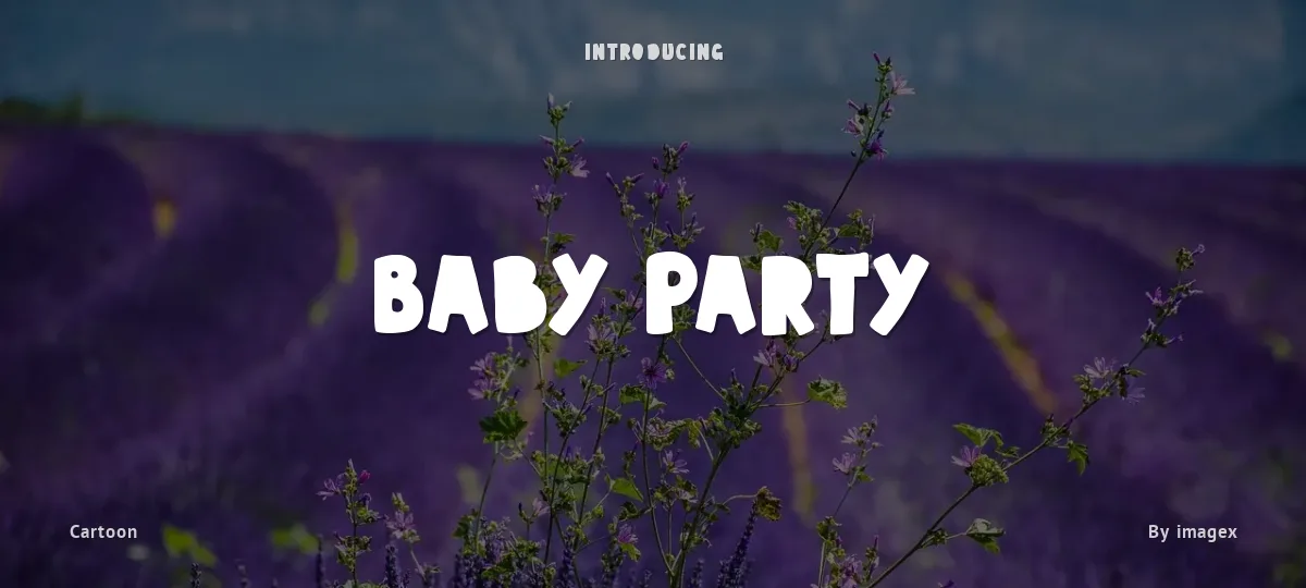 Baby Party font preview