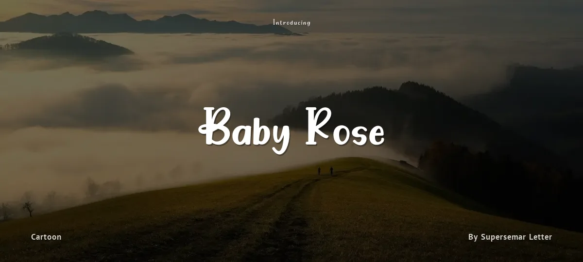 Baby Rose font preview