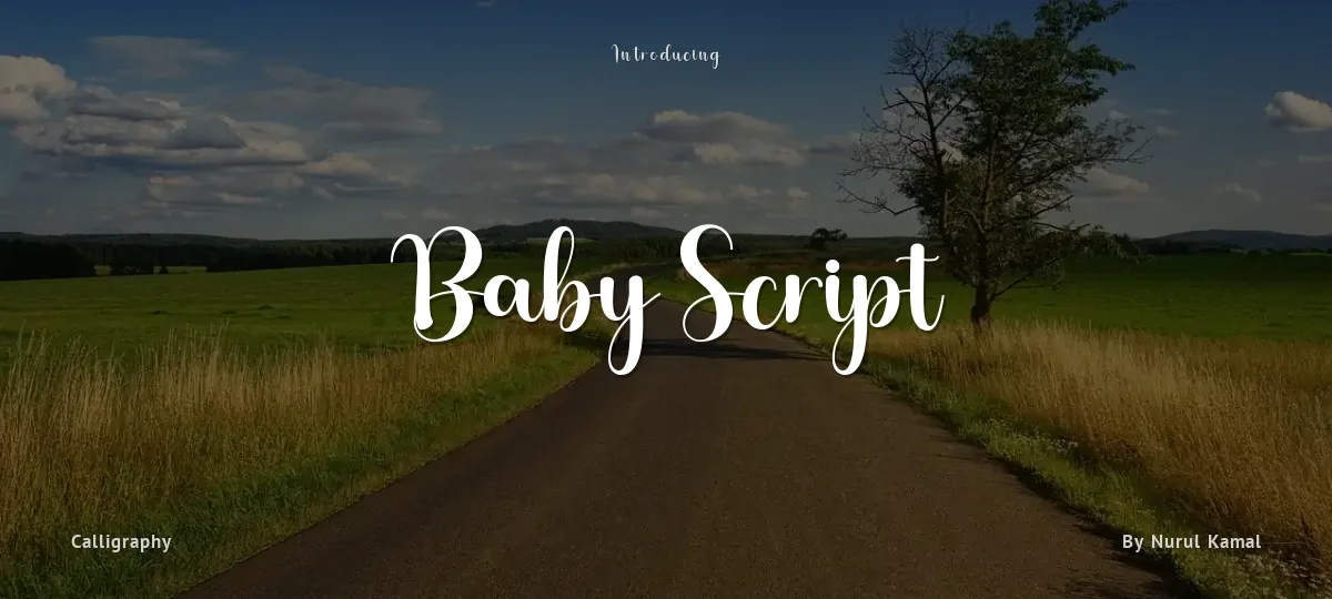 Baby Script font preview