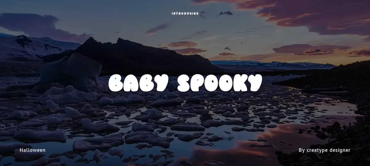 Baby Spooky font preview