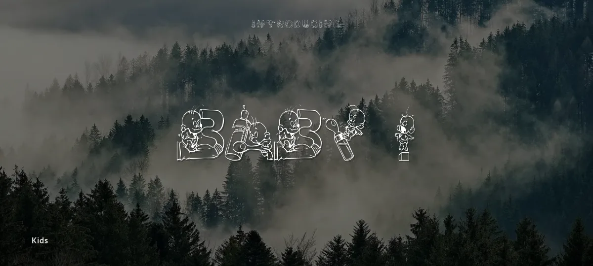Baby ! font preview