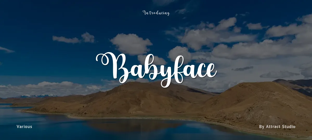 Babyface font preview