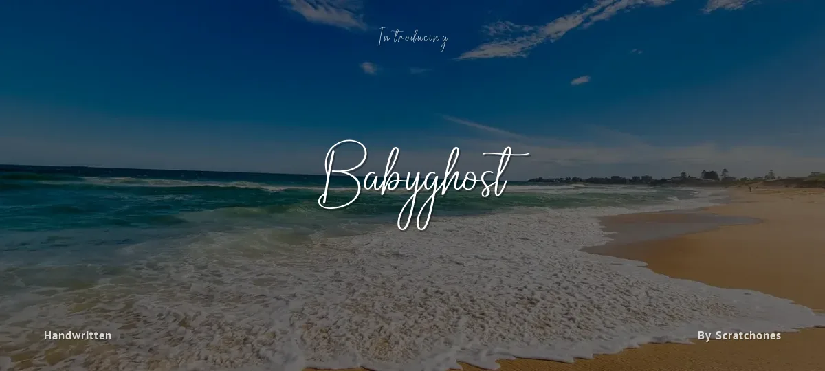 Babyghost font preview