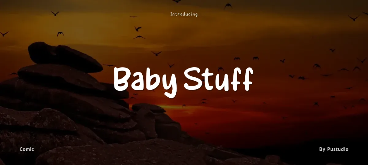 Baby Stuff font preview