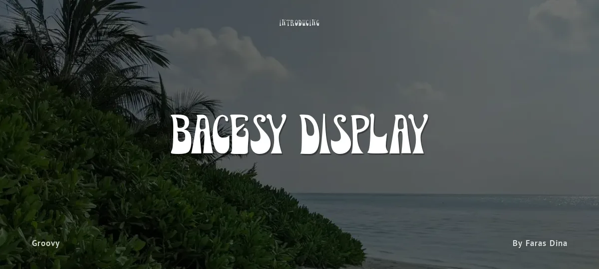 Bacesy Display font preview