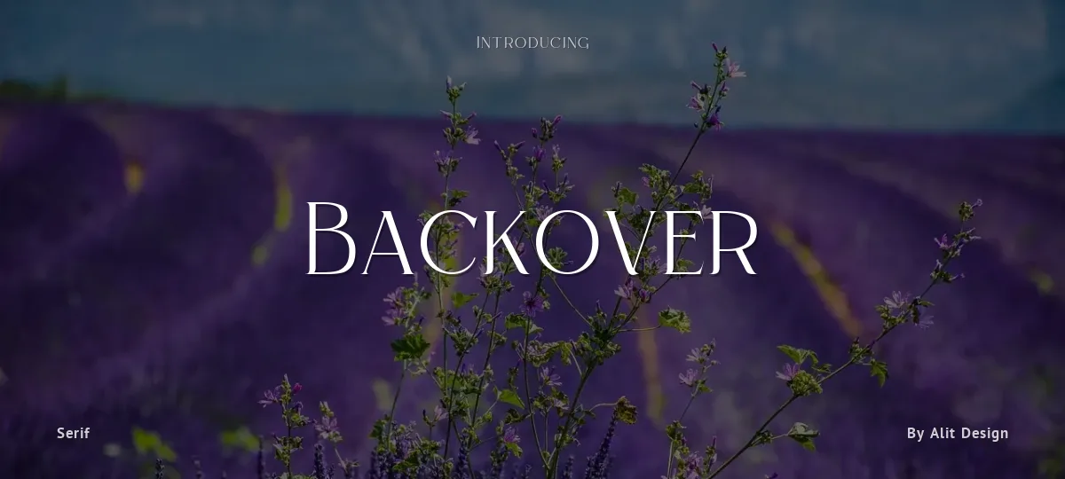 Backover font preview
