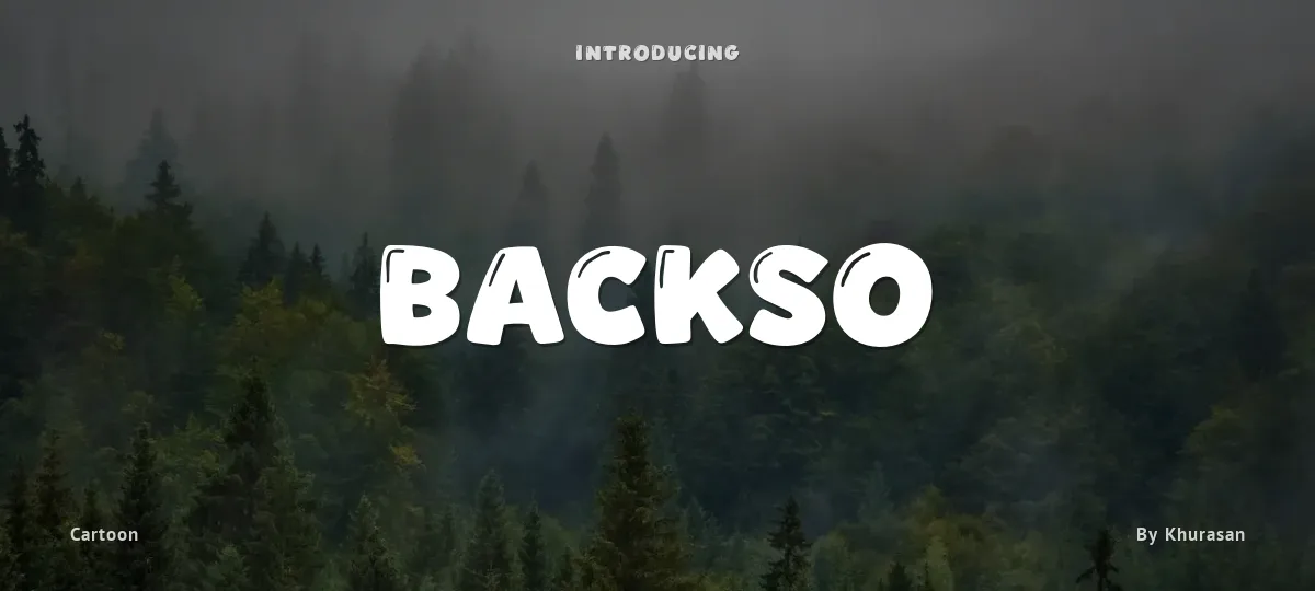 Backso font preview