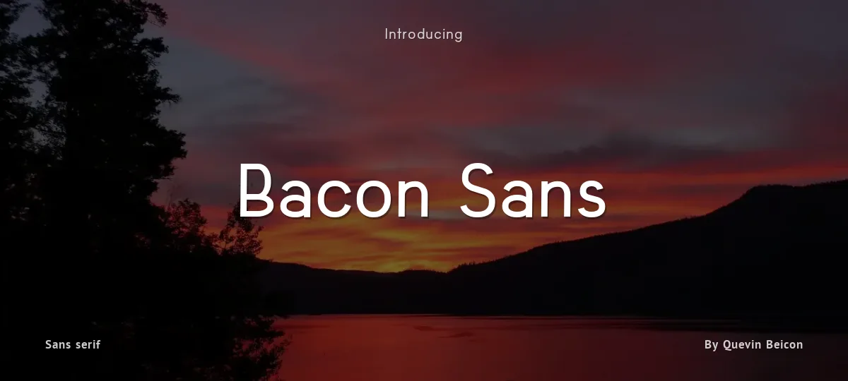 Bacon Sans font preview