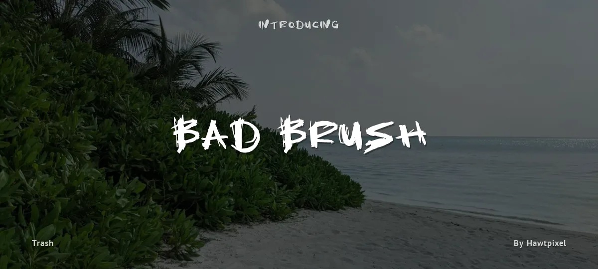 Bad Brush font preview