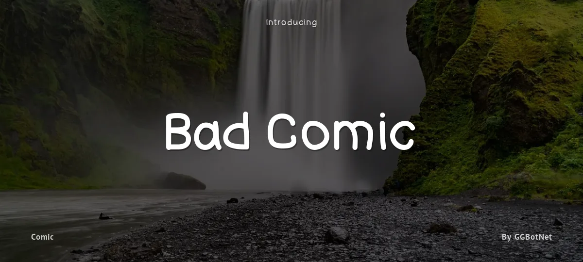 Bad Comic font preview