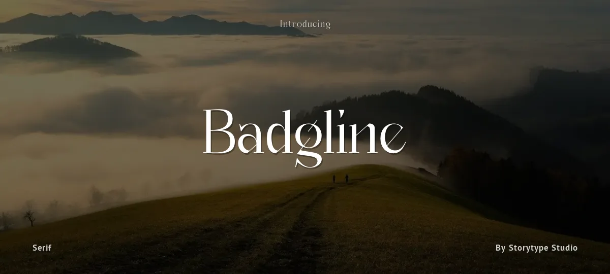 Badgline font preview