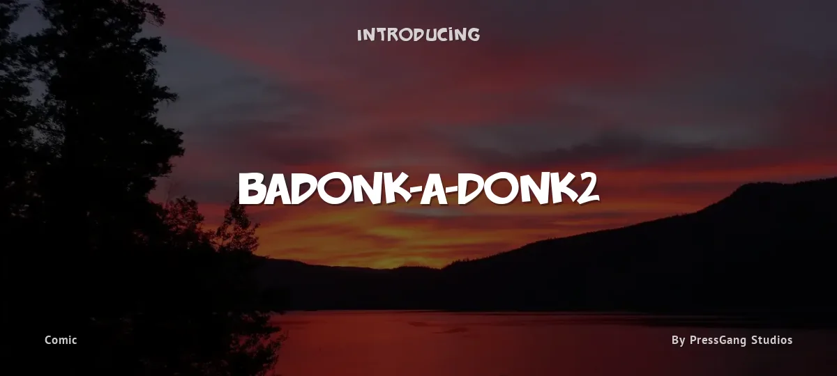 Badonk-A-Donk2 font preview