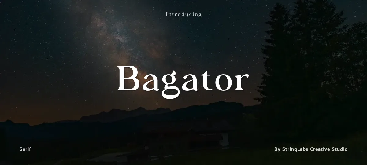 Bagator font preview