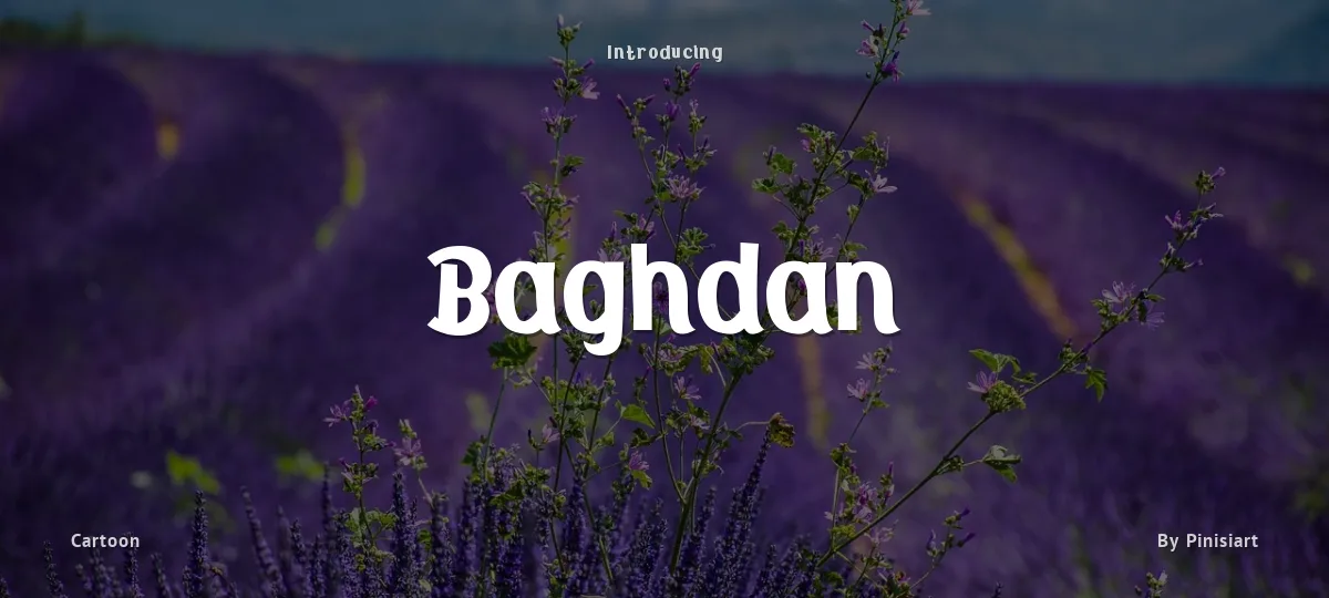 Baghdan font preview