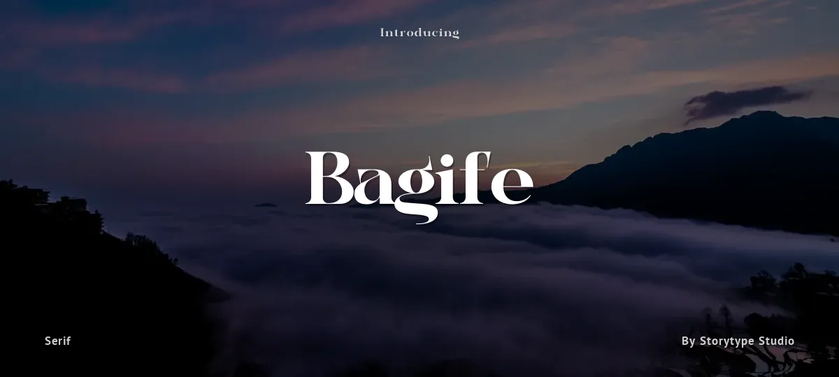 Bagife font preview