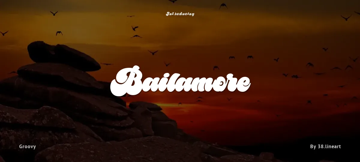 Bailamore font preview