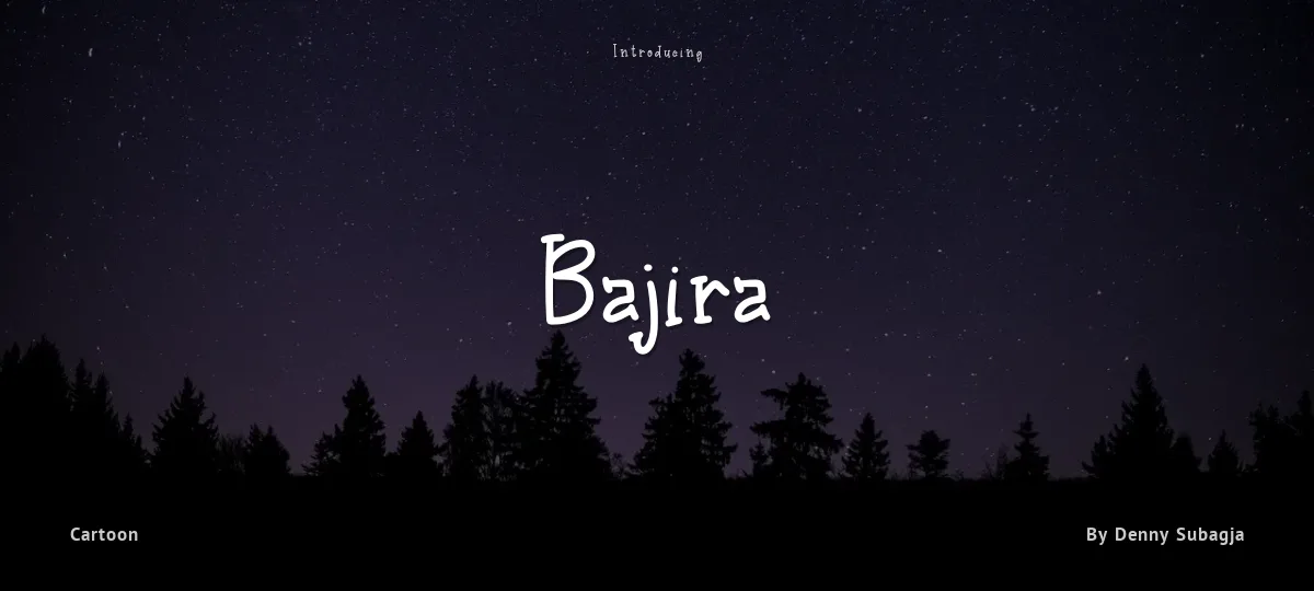 Bajira font preview