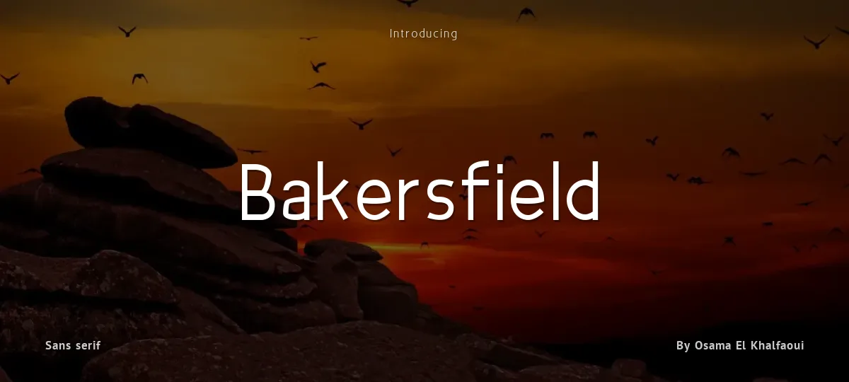 Bakersfield font preview