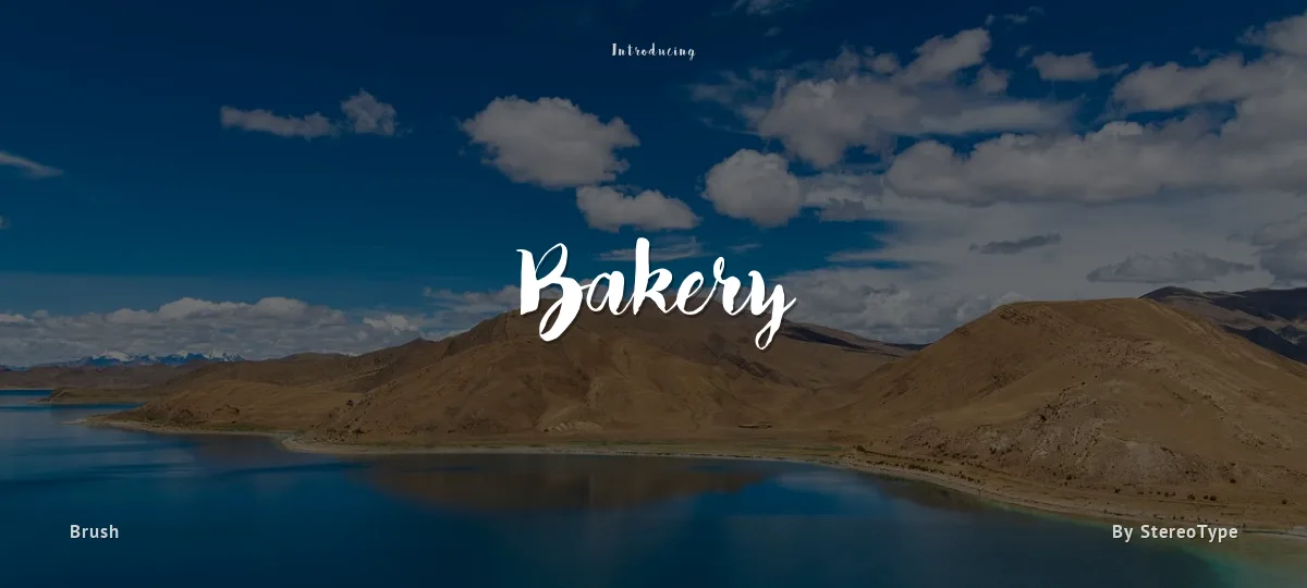Bakery font preview