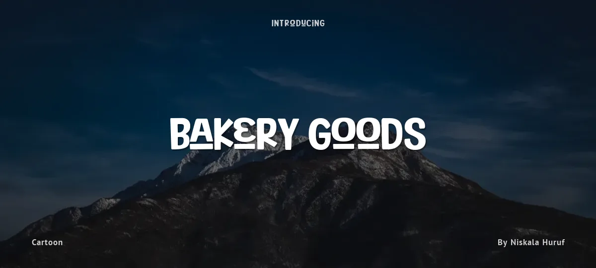 Bakery Goods font preview