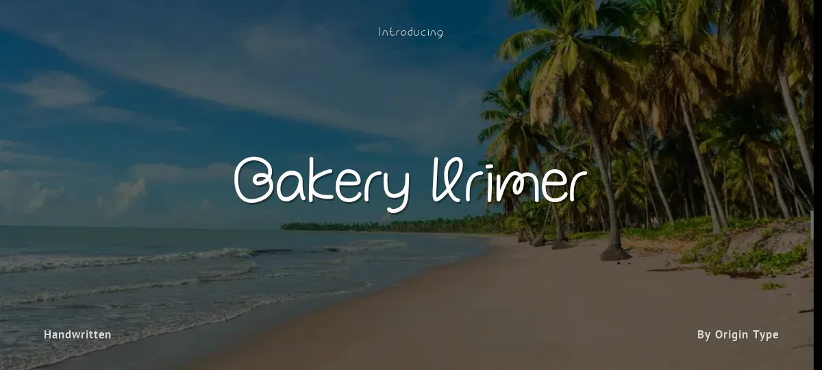 Bakery Krimer font preview