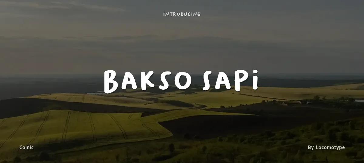 Bakso Sapi font preview