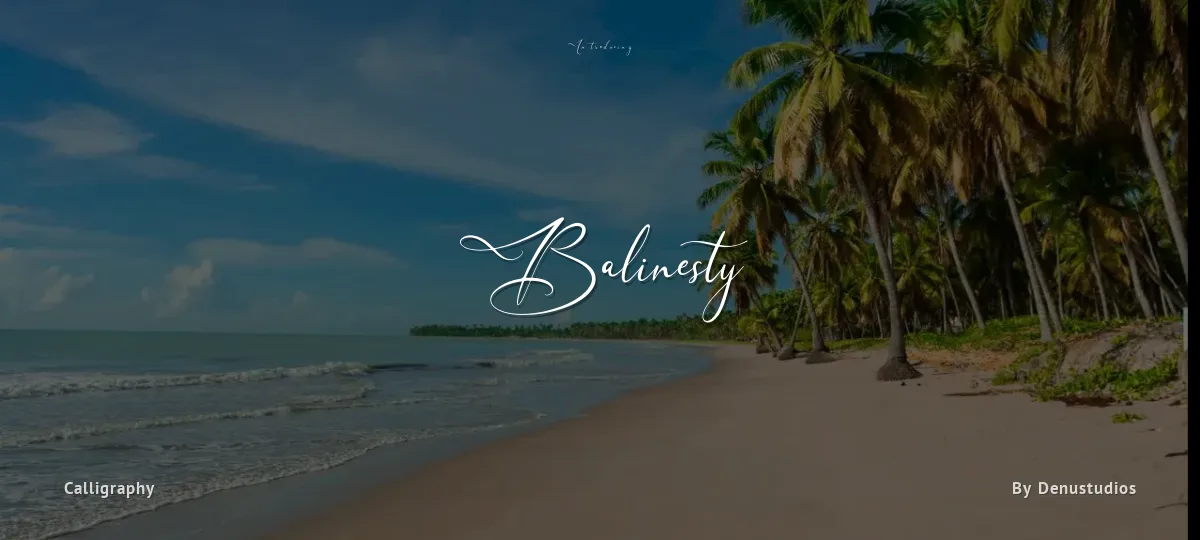 Balinesty font preview