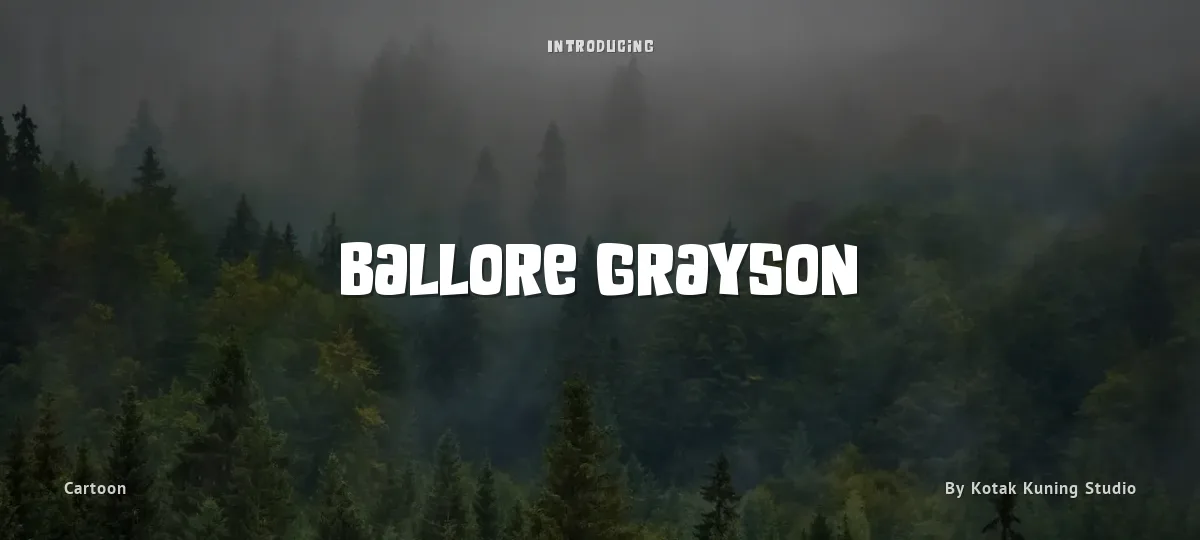 Ballore Grayson font preview