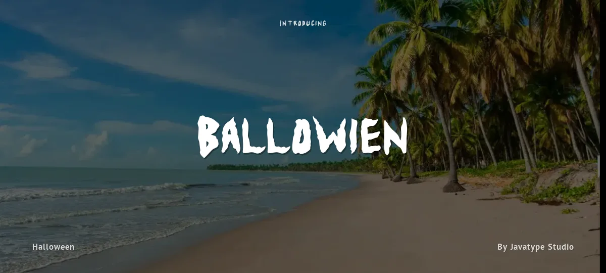 Ballowien font preview