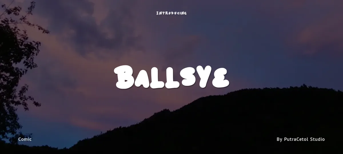 Ballsye font preview