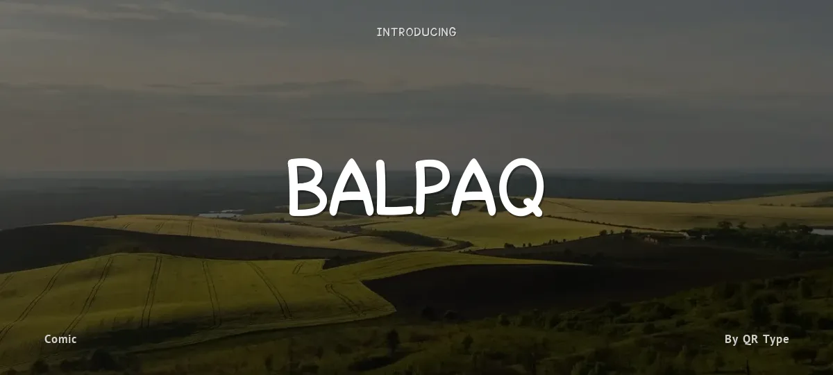 Balpaq font preview