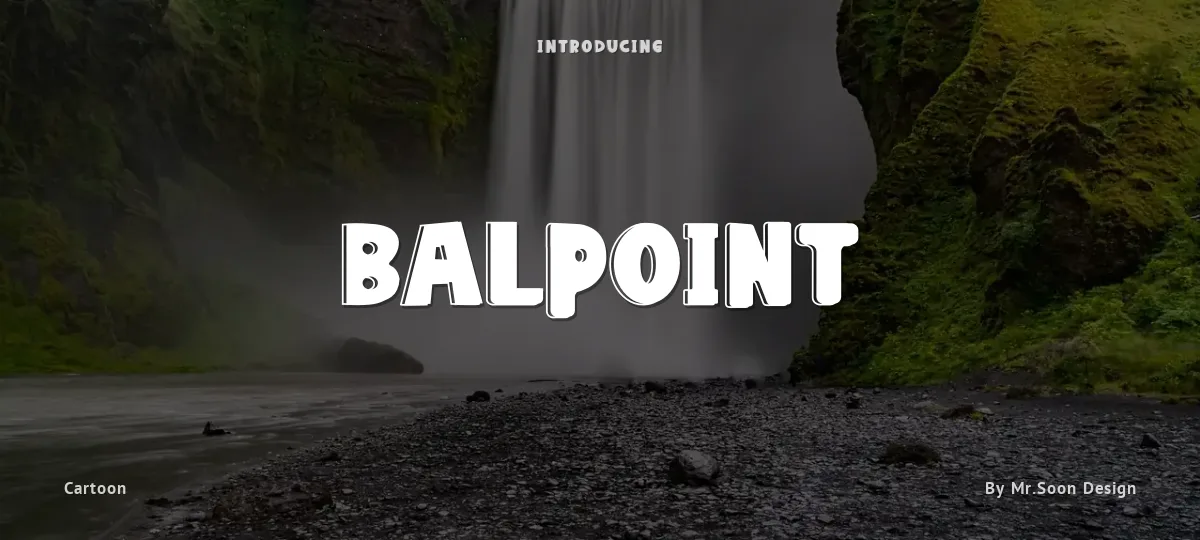 Balpoint font preview