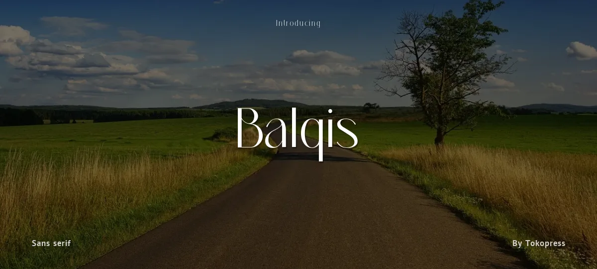 Balqis font preview