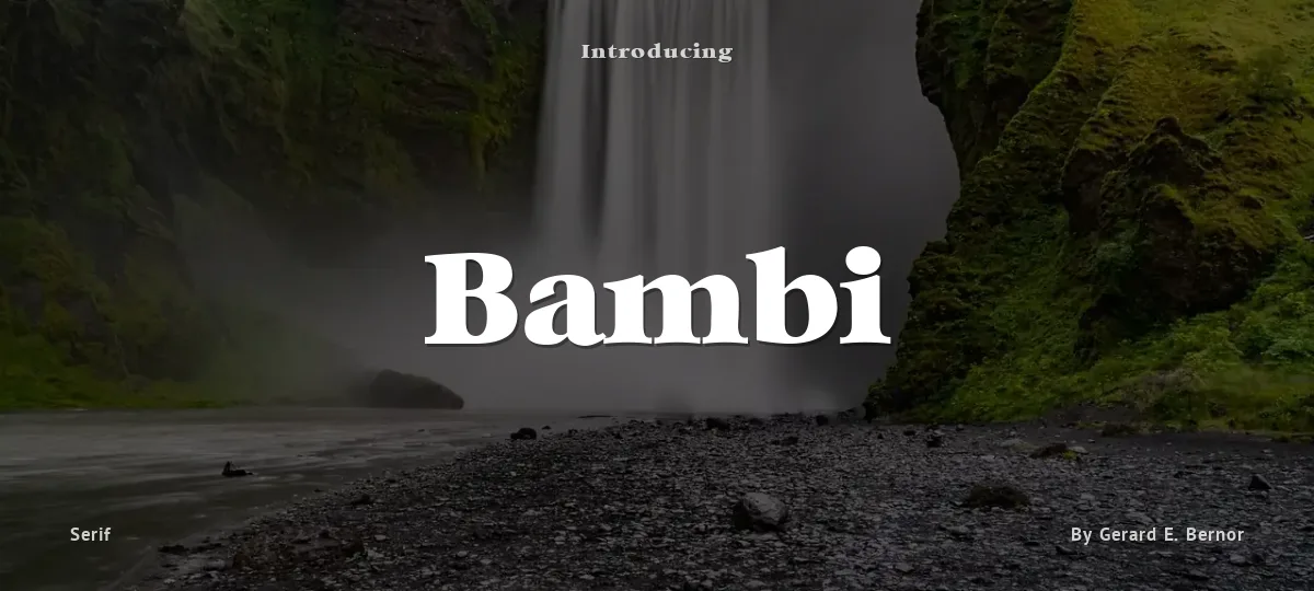 Bambi font preview