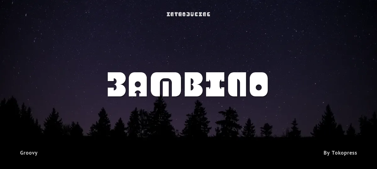 Bambino font preview