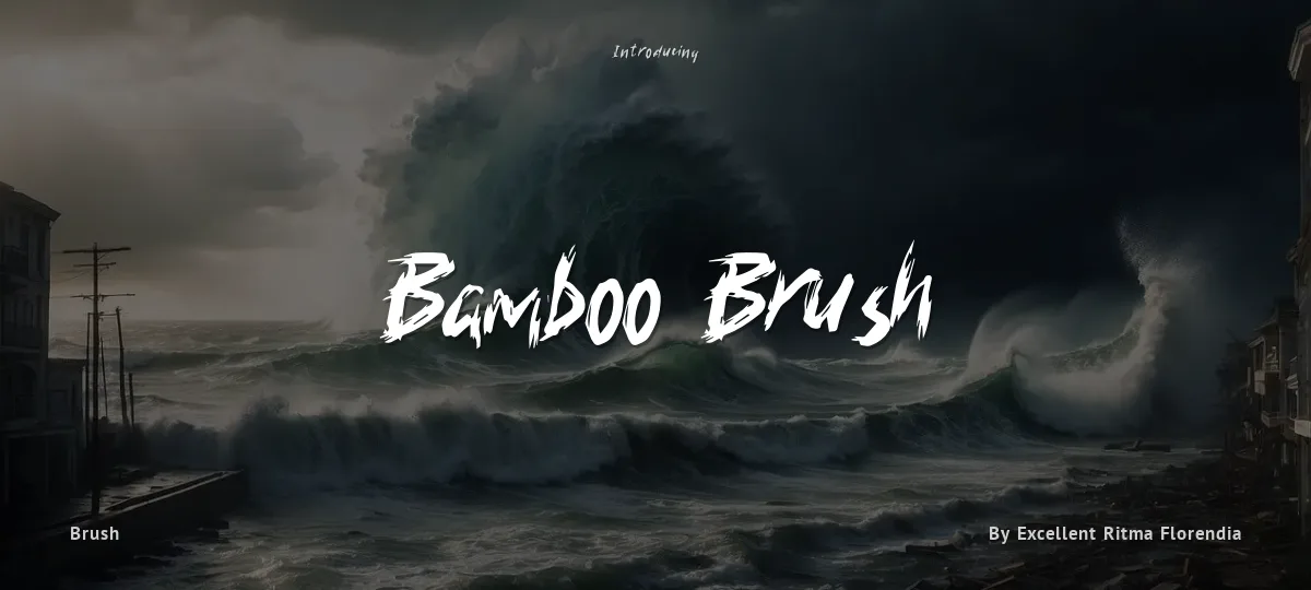 Bamboo Brush font preview