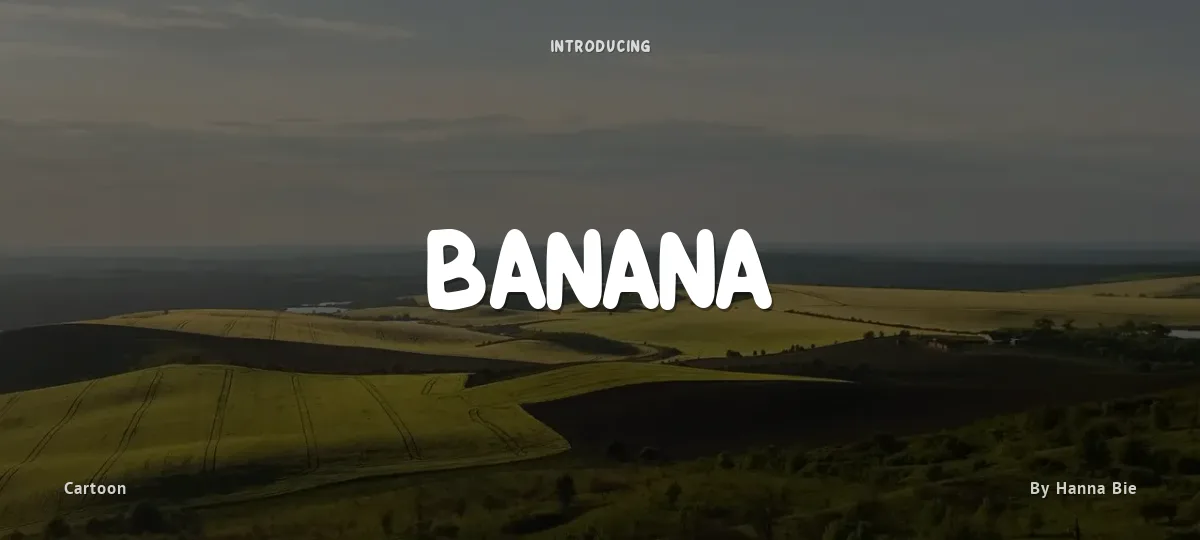 Banana font preview